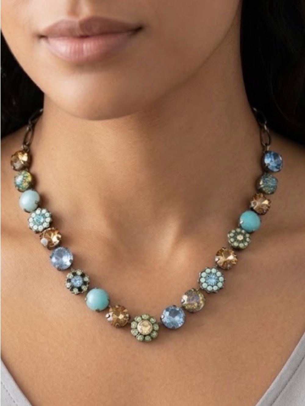 Mariana Mixed Element Crystal Necklace